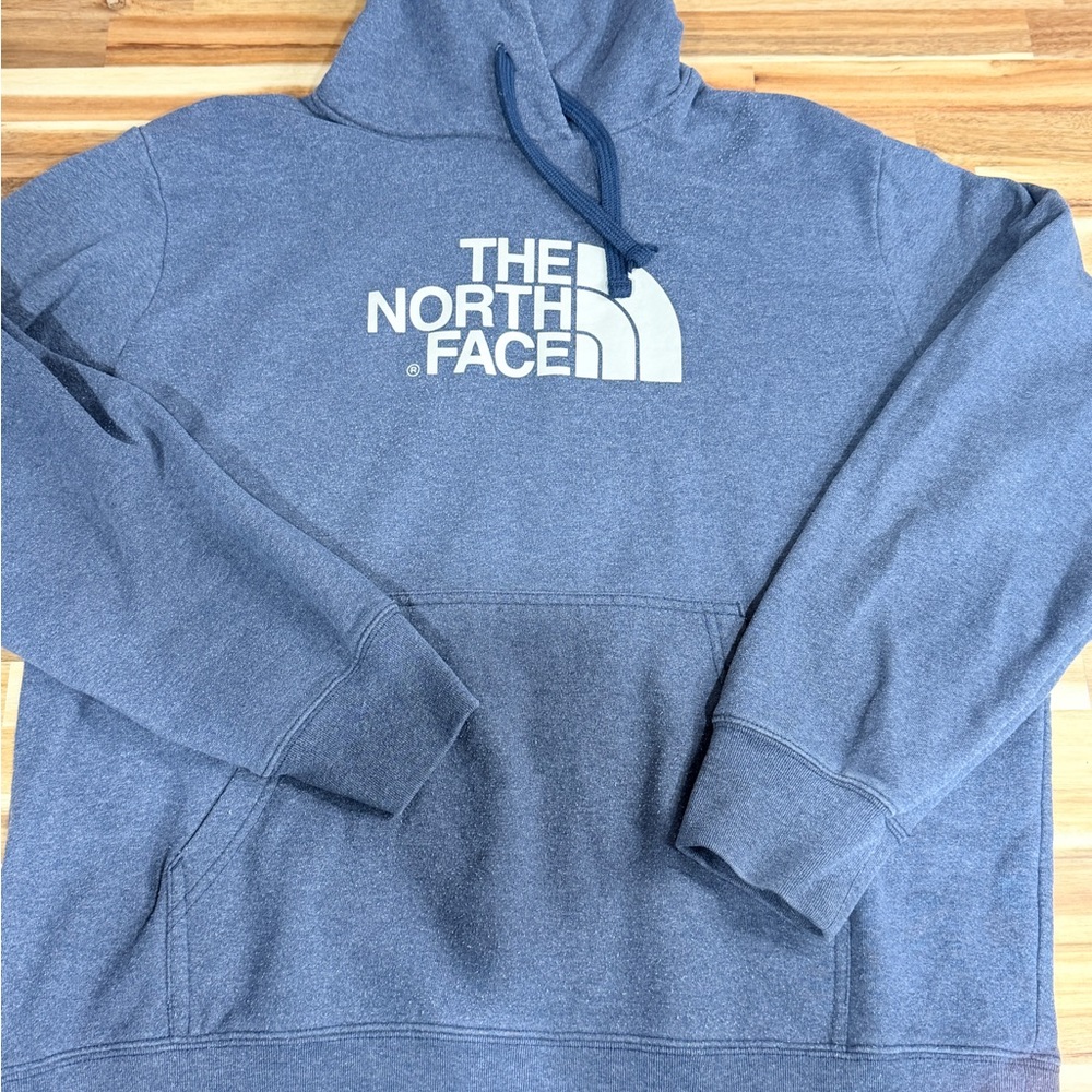 The North Face Men's Heather Blue Pullover Hoodie